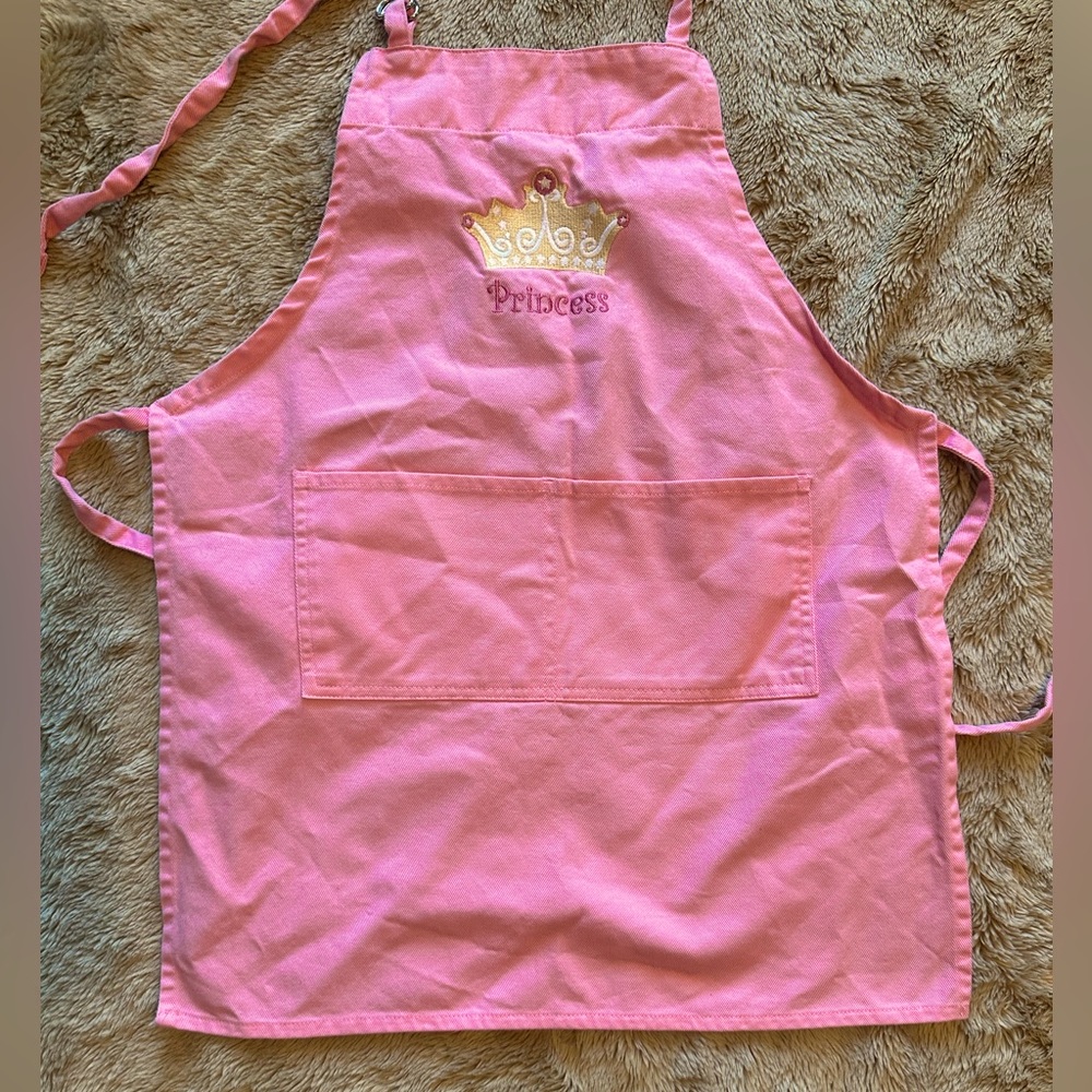 NWOTs Girls Pink Princess Apron William Sonoma